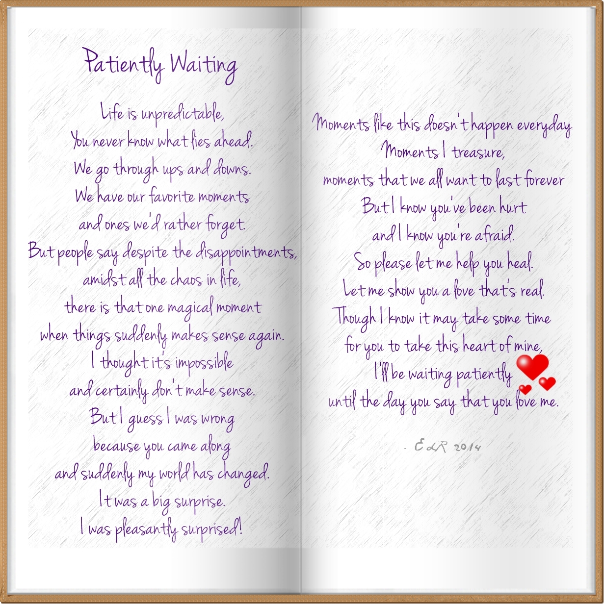 Poetry: Patiently Waiting
